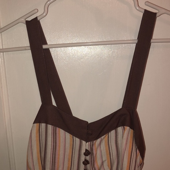 Striped brown dress - Picture 2 of 10